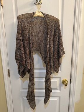 Open-Front Crochet Knit Shrug